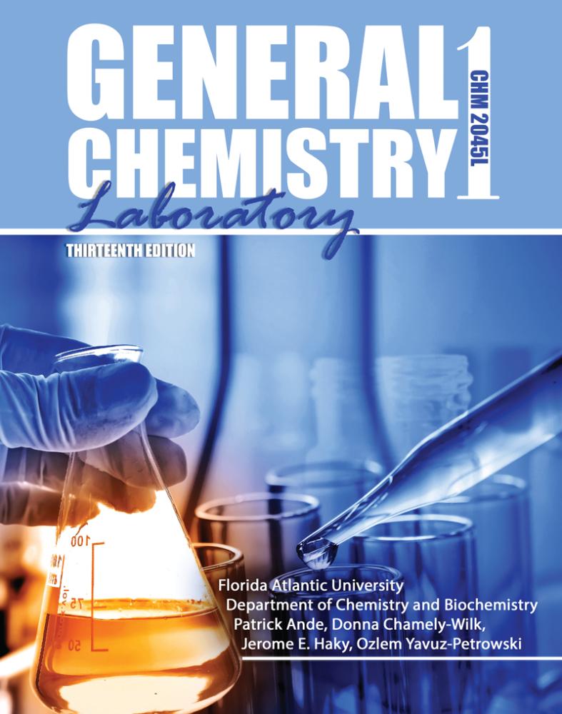 General Chemistry 1 Laboratory CHM 2045L Higher Education