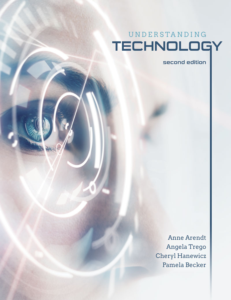 Page 1 of Technology topic, and Image Target from AR Book: Learnopedia