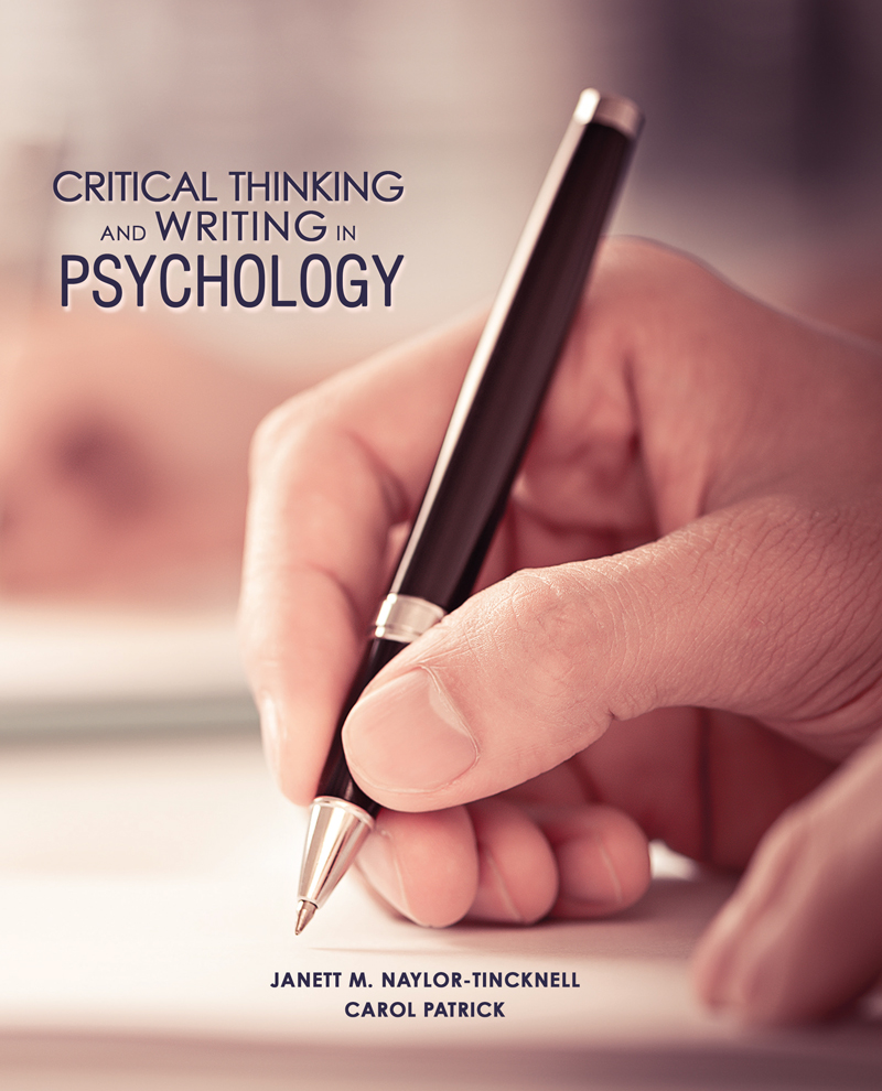 critical thinking and writing in psychology