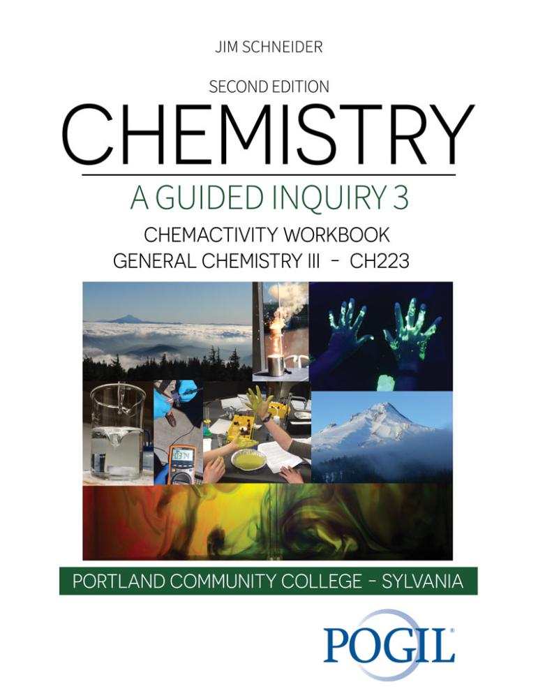 Chemistry: A Guided Inquiry 3 - ChemActivity Workbook