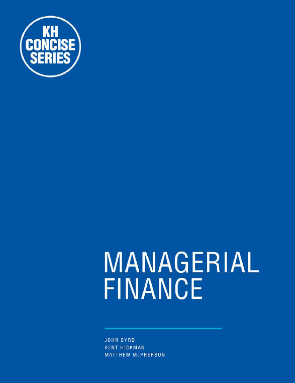 Managerial Finance Higher Education