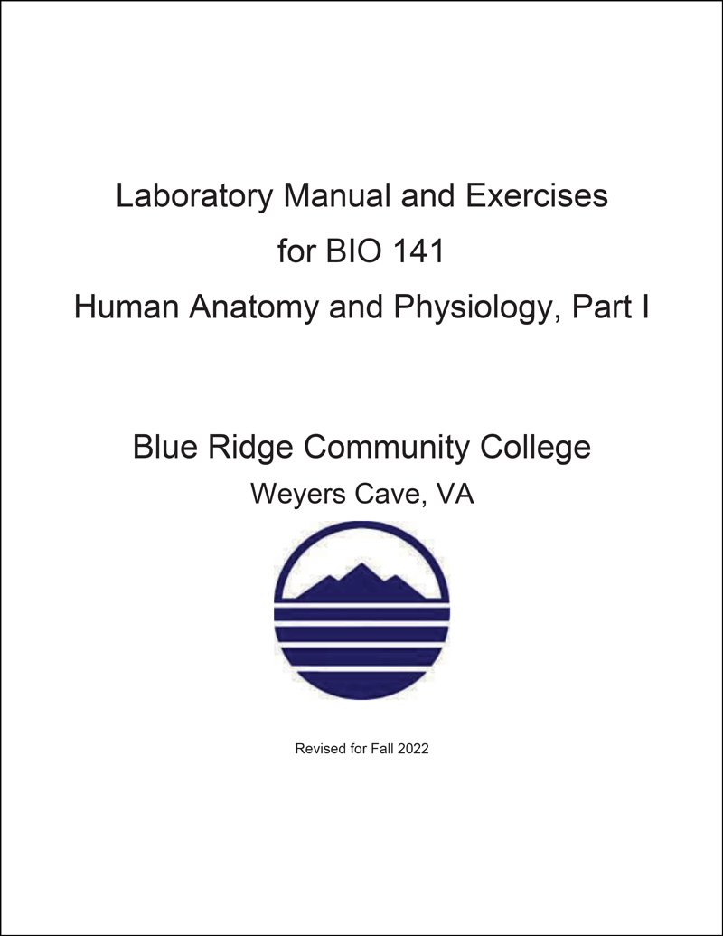Laboratory Manual and Exercises for BIO 141 Human Anatomy and Physiology, Part 1