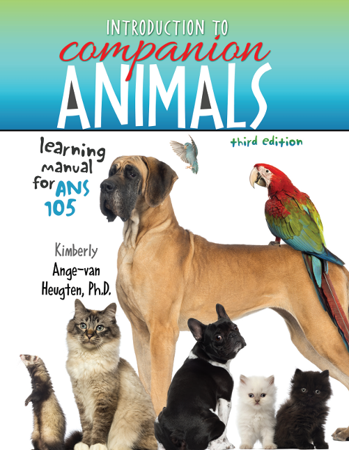 Learning Manual for ANS 105 - Introduction to Companion Animals