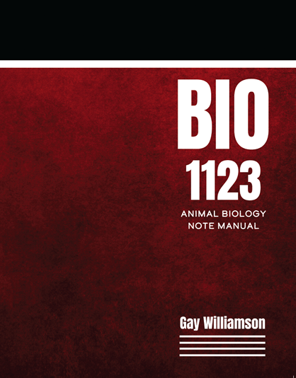 BIO 1123 Animal Biology Note Manual