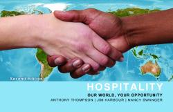 Hospitality: Our World, Your Opportunity