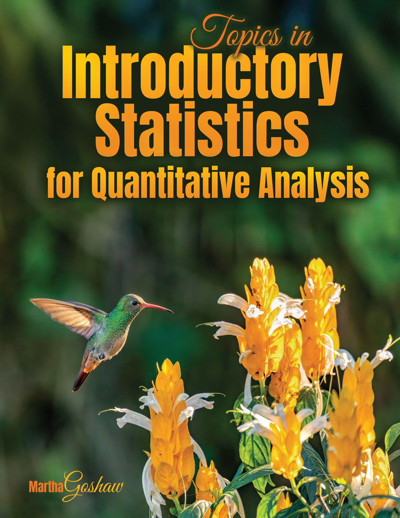 Topics in Introductory Statistics for Quantitative Analysis