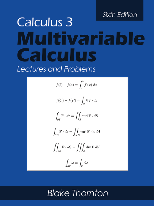 Calculus 3 Multivariable Calculus Lectures and Problems