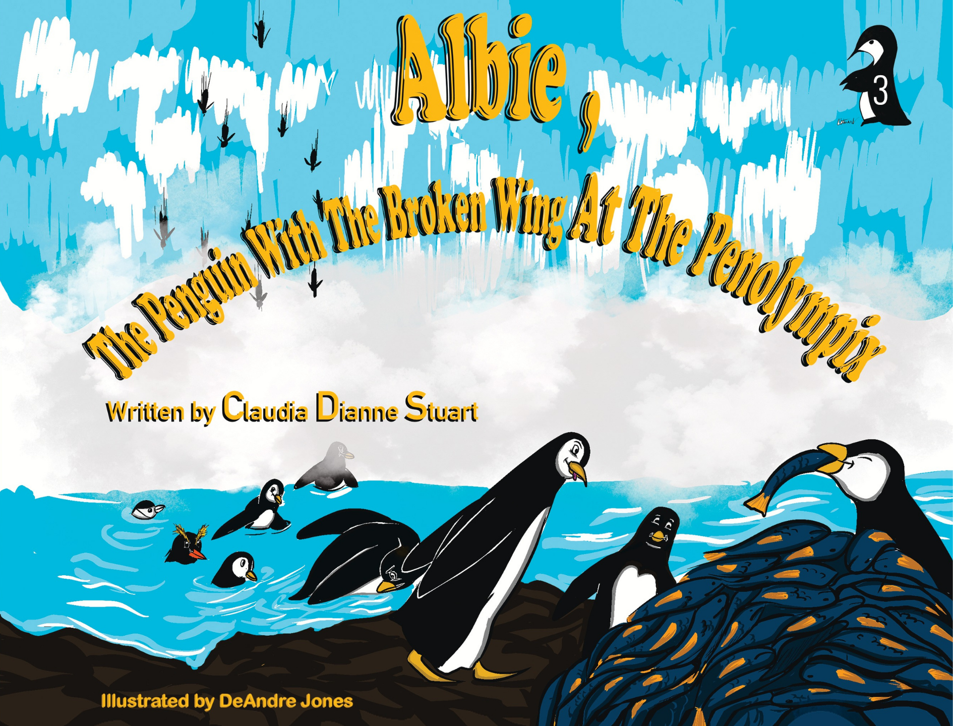 Albie, The Penguin with the Broken Wing at the Penolympix