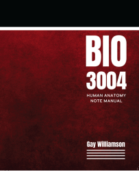 BIO 3004: Human Anatomy Note Manual